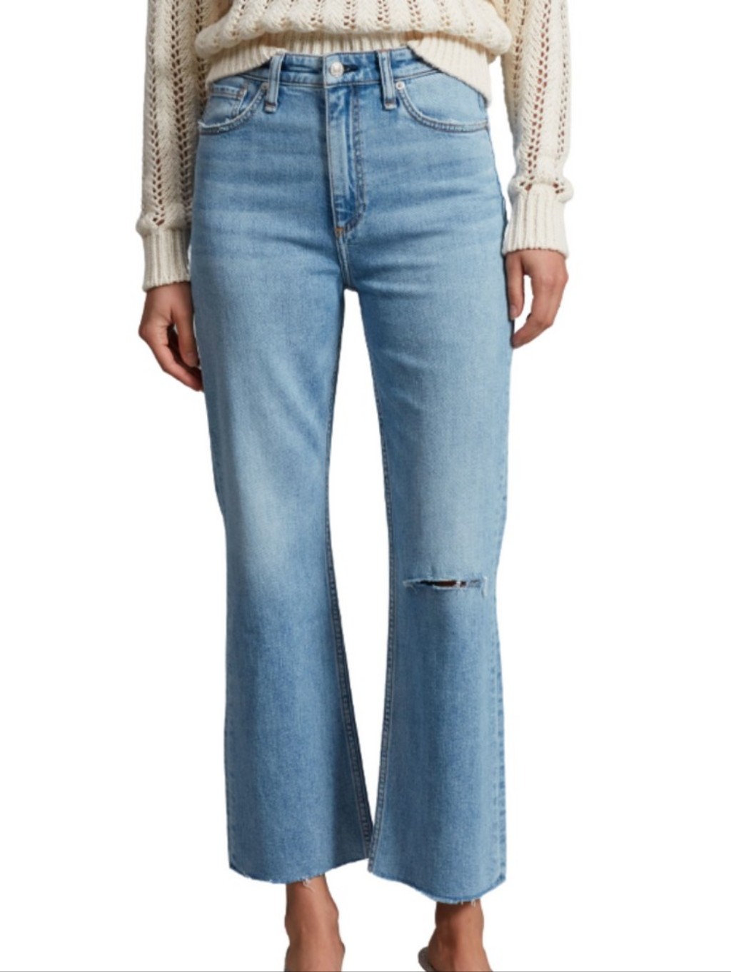 Women's Rag And Bone Casey High-Rise Ankle Flare Jeans-Sz 28